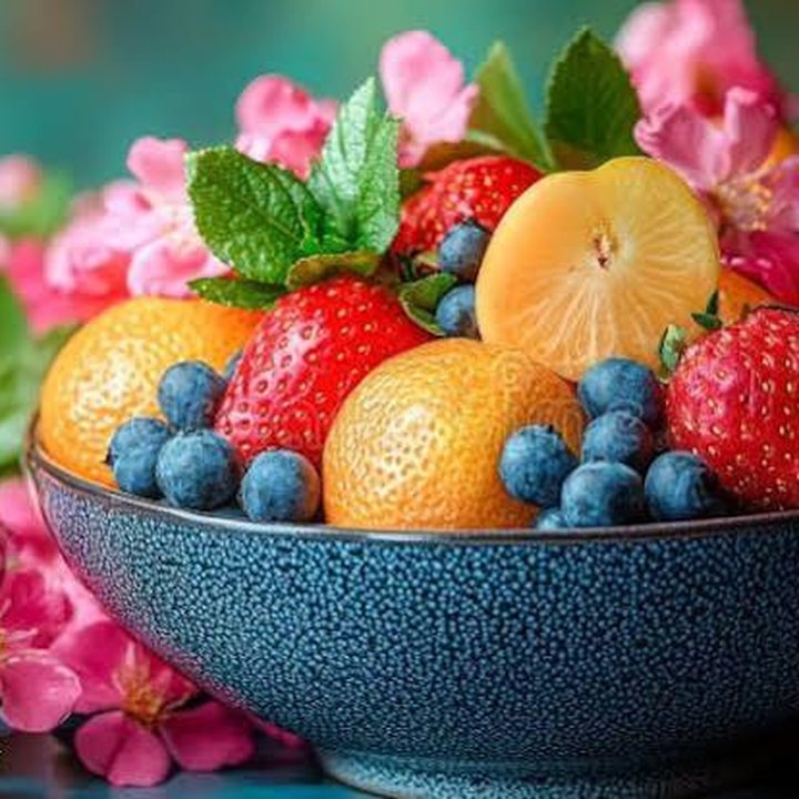 A bowl of fresh fruit